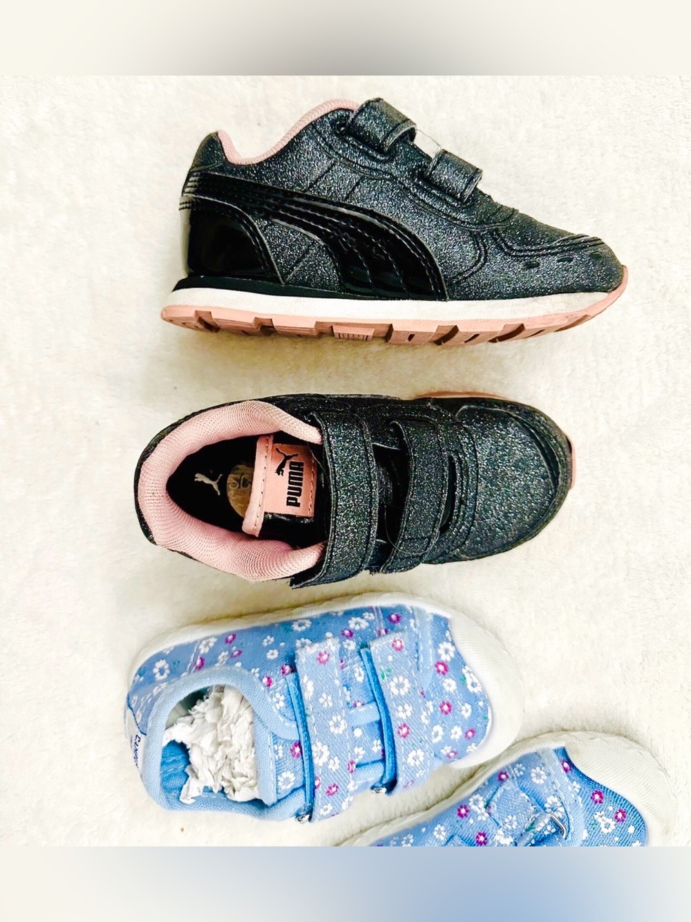 Puma Lot Girl Comfortable Sneakers Size US 7 (14.5 cm) Excellent Condition